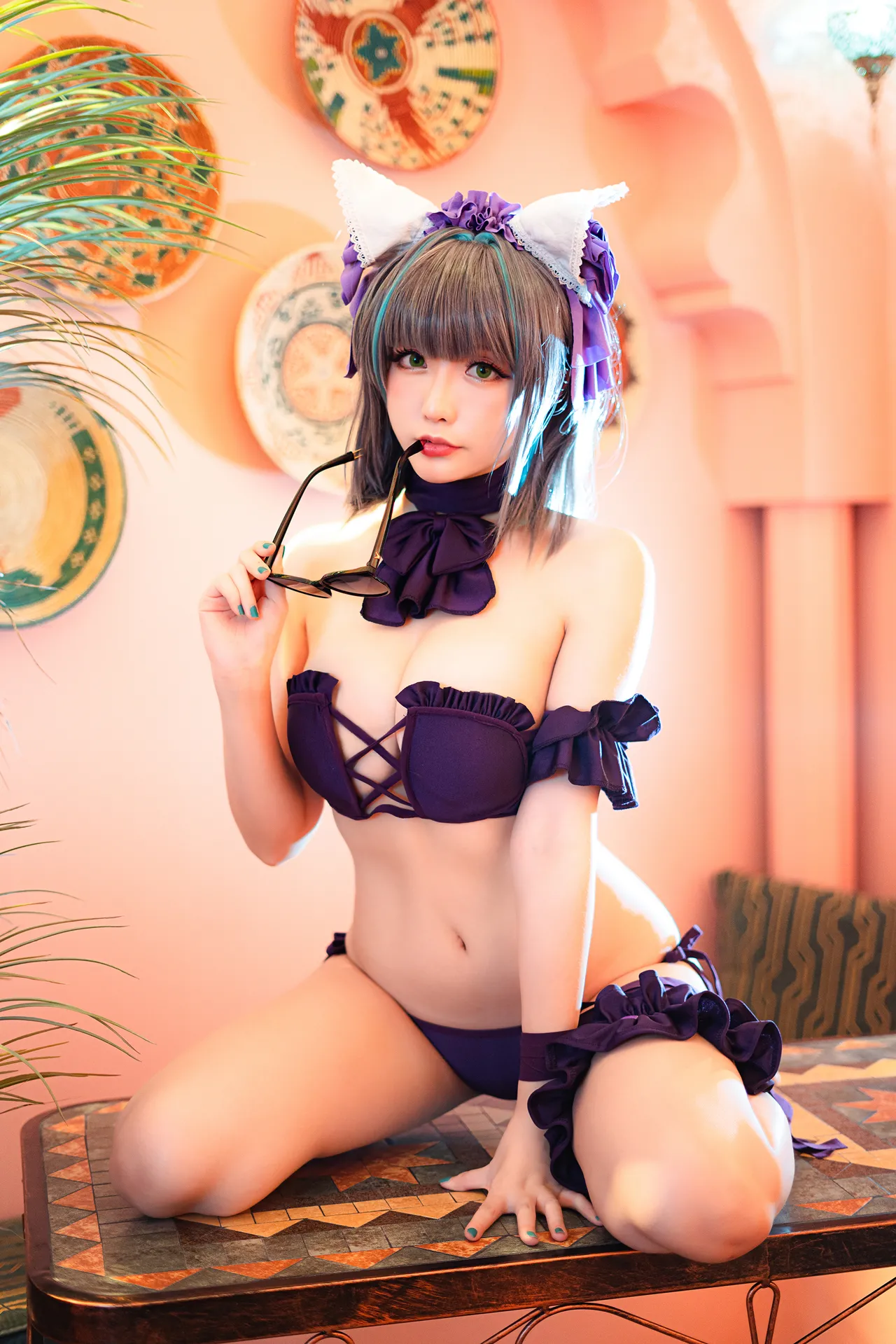 Coser@星之迟迟Hoshilily - 柴郡泳装-erohere1.webp